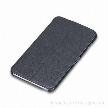Slim Leather Case, Fit for Samsung Galaxy Note i9220, Comes in Black with Elegant/Beautiful Design
